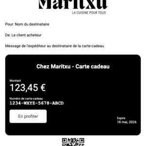 Carte cadeau Chez Maritxu